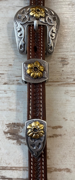 Floral Buckle antik/gold